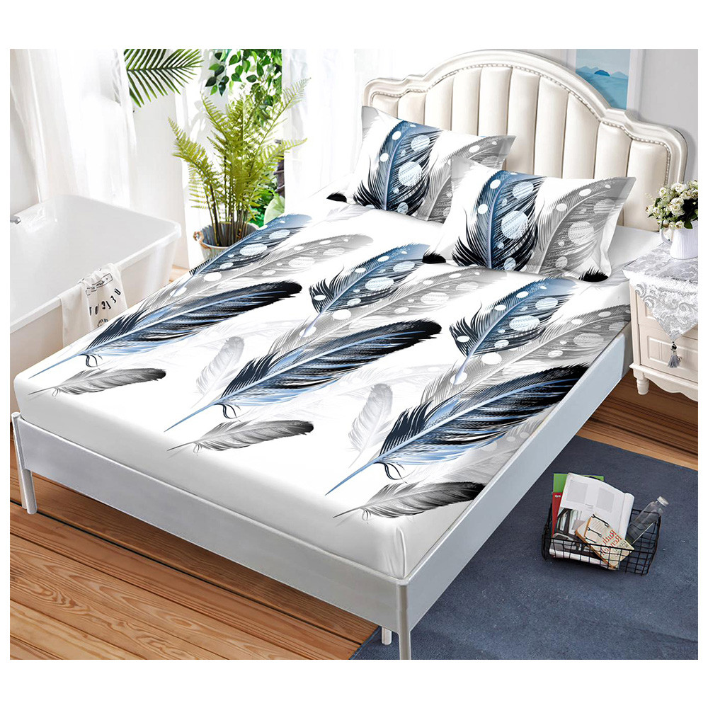 Долен чаршаф с ластик и две калъфки 160x200–180x200, модел S14975